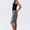Pantalones cortos vaqueros de talle bajo Monterey – Azul Arizona – Azul medio Pantalones cortos vaqueros de talle bajo Monterey – Azul Arizona – Azul medio