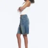 Pantalones cortos vaqueros de talle bajo Monterey – Azul radio – Azul medio Pantalones cortos vaqueros de talle bajo Monterey – Azul radio – Azul medio