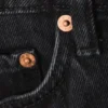 Pantalones cortos vaqueros de talle bajo Monterey – Negro ajustado