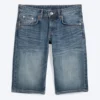 Pantalones cortos vaqueros de talle bajo Planet Slim – Blue Hymn – Azul medio Pantalones cortos vaqueros de talle bajo Planet Slim – Blue Hymn – Azul medio