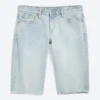 Pantalones cortos vaqueros de talle bajo y largo hasta la rodilla Atom – Azul Dream – Azul claro Pantalones cortos vaqueros de talle bajo y largo hasta la rodilla Atom – Azul Dream – Azul claro