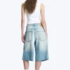 Pantalones cortos vaqueros holgados de talle medio Astro Loose Baggy – Azul Kimberley – Azul claro Pantalones cortos vaqueros holgados de talle medio Astro Loose Baggy – Azul Kimberley – Azul claro