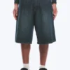 Pantalones cortos vaqueros holgados de talle medio Astro Loose Baggy – Azul lago – Azul medio Pantalones cortos vaqueros holgados de talle medio Astro Loose Baggy – Azul lago – Azul medio