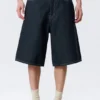 Pantalones cortos vaqueros holgados de talle medio Astro Loose Baggy – Blue Rinse – Azul oscuro Pantalones cortos vaqueros holgados de talle medio Astro Loose Baggy – Blue Rinse – Azul oscuro