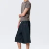 Pantalones cortos vaqueros holgados de talle medio Astro Loose Baggy – Blue Rinse – Azul oscuro Pantalones cortos vaqueros holgados de talle medio Astro Loose Baggy – Blue Rinse – Azul oscuro