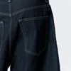 Pantalones cortos vaqueros holgados de talle medio Astro Loose Baggy – Blue Rinse – Azul oscuro Pantalones cortos vaqueros holgados de talle medio Astro Loose Baggy – Blue Rinse – Azul oscuro