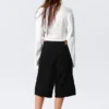 Pantalones cortos vaqueros holgados de talle medio Astro – Negro lavado – Negro Pantalones cortos vaqueros holgados de talle medio Astro – Negro lavado – Negro