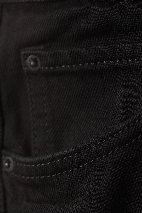 Pantalones cortos vaqueros holgados de talle medio Astro – Negro lavado – Negro Pantalones cortos vaqueros holgados de talle medio Astro – Negro lavado – Negro