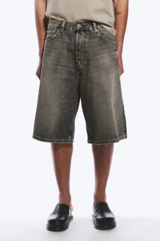 Pantalones cortos vaqueros holgados de talle medio Astro – Negro Redondo – Negro