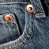 Pantalones cortos vaqueros holgados de talle medio Galaxy – Azul espinela Pantalones cortos vaqueros holgados de talle medio Galaxy – Azul espinela