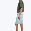 Pantalones cortos vaqueros holgados de talle medio Galaxy – Azul sueño – Azul claro Pantalones cortos vaqueros holgados de talle medio Galaxy – Azul sueño – Azul claro