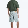 Pantalones cortos vaqueros holgados de talle medio Galaxy – Azul sueño – Azul claro Pantalones cortos vaqueros holgados de talle medio Galaxy – Azul sueño – Azul claro