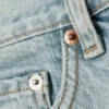 Pantalones cortos vaqueros holgados de talle medio Galaxy – Azul sueño – Azul claro Pantalones cortos vaqueros holgados de talle medio Galaxy – Azul sueño – Azul claro