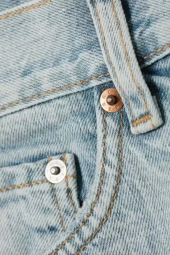 Pantalones cortos vaqueros holgados de talle medio Galaxy – Azul sueño – Azul claro Pantalones cortos vaqueros holgados de talle medio Galaxy – Azul sueño – Azul claro