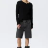 Pantalones cortos vaqueros holgados de talle medio Galaxy – Tuned Black Pantalones cortos vaqueros holgados de talle medio Galaxy – Tuned Black