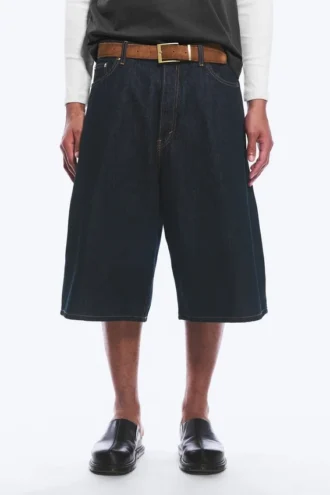 Pantalones cortos vaqueros holgados de tiro medio Void – Blue Rinse – Azul oscuro Pantalones cortos vaqueros holgados de tiro medio Void – Blue Rinse – Azul oscuro