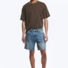 Pantalones cortos vaqueros holgados hasta la mitad del muslo Space – Azul Radio – Azul medio Pantalones cortos vaqueros holgados hasta la mitad del muslo Space – Azul Radio – Azul medio