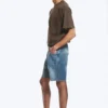 Pantalones cortos vaqueros holgados hasta la mitad del muslo Space – Azul Radio – Azul medio Pantalones cortos vaqueros holgados hasta la mitad del muslo Space – Azul Radio – Azul medio