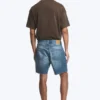 Pantalones cortos vaqueros holgados hasta la mitad del muslo Space – Azul Radio – Azul medio Pantalones cortos vaqueros holgados hasta la mitad del muslo Space – Azul Radio – Azul medio