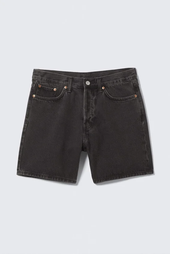 Pantalones cortos vaqueros holgados hasta la mitad del muslo – Tuned Black – Negro Pantalones cortos vaqueros holgados hasta la mitad del muslo – Tuned Black – Negro