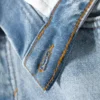 Pantalones cortos vaqueros Lana Fold Down – Azul fresco – Azul claro