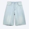 Pantalones cortos vaqueros largos holgados de talle medio Void – Azul fantasma – Azul claro Pantalones cortos vaqueros largos holgados de talle medio Void – Azul fantasma – Azul claro