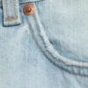 Pantalones cortos vaqueros largos holgados de talle medio Void – Azul fantasma – Azul claro Pantalones cortos vaqueros largos holgados de talle medio Void – Azul fantasma – Azul claro