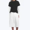 Pantalones cortos vaqueros largos holgados de talle medio Void – Blanco sucio – Blanco Pantalones cortos vaqueros largos holgados de talle medio Void – Blanco sucio – Blanco