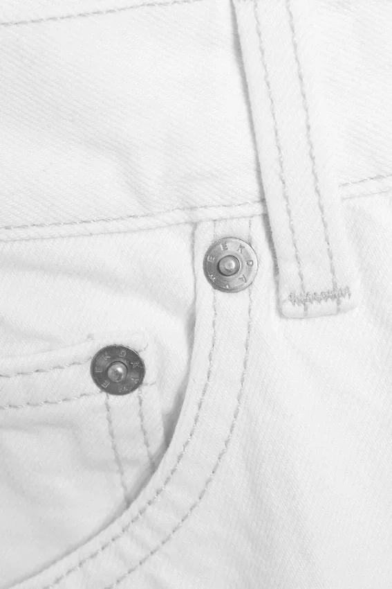 Pantalones cortos vaqueros largos holgados de talle medio Void – Blanco sucio – Blanco Pantalones cortos vaqueros largos holgados de talle medio Void – Blanco sucio – Blanco