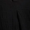 Pantalones de algodón arrugado – Negro Pantalones de algodón arrugado – Negro