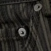 Pantalones de algodón de cintura baja con rayas diplomáticas – Gris oscuro a rayas Pantalones de algodón de cintura baja con rayas diplomáticas – Gris oscuro a rayas