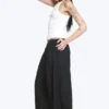 Pantalones de algodón tipo globo – Negro