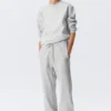 Pantalones de chándal clásicos – Gris jaspeado Pantalones de chándal clásicos – Gris jaspeado