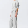 Pantalones de chándal clásicos – Gris jaspeado Pantalones de chándal clásicos – Gris jaspeado