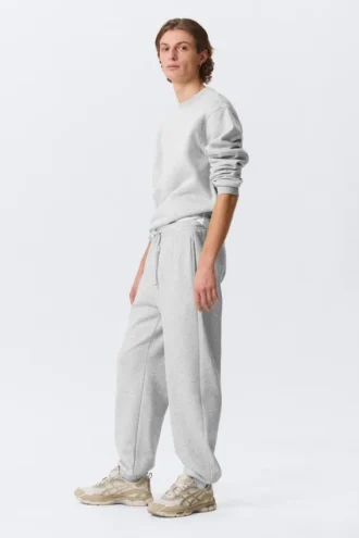 Pantalones de chándal clásicos – Gris jaspeado
