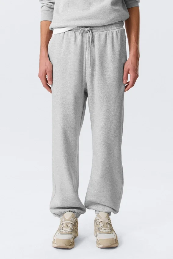 Pantalones de chándal clásicos – Gris jaspeado Pantalones de chándal clásicos – Gris jaspeado