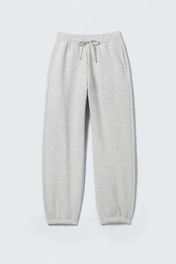 Pantalones de chándal clásicos – Gris jaspeado Pantalones de chándal clásicos – Gris jaspeado
