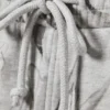 Pantalones de chándal de algodón de corte holgado – Gris jaspeado – Estampado de garabatos Pantalones de chándal de algodón de corte holgado – Gris jaspeado – Estampado de garabatos