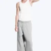 Pantalones de chándal de corte holgado – Gris claro Pantalones de chándal de corte holgado – Gris claro