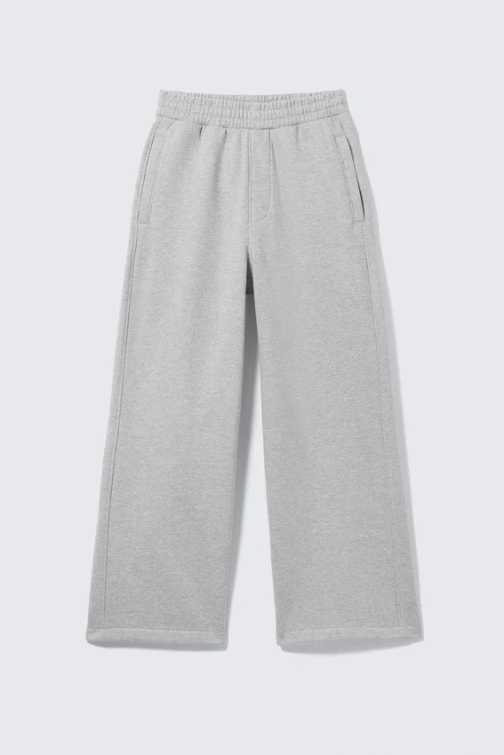Pantalones de chándal de corte holgado – Gris claro Pantalones de chándal de corte holgado – Gris claro