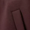Pantalones de chándal de neopreno de corte ancho y holgado – Burdeos