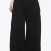 Pantalones de chándal de neopreno de corte holgado y pierna ancha – Negro Pantalones de chándal de neopreno de corte holgado y pierna ancha – Negro