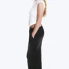 Pantalones de chándal de neopreno de pierna ancha lavados – Negro lavado Pantalones de chándal de neopreno de pierna ancha lavados – Negro lavado