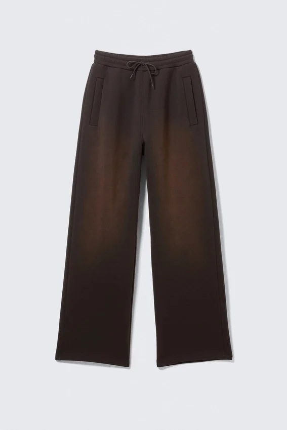 Pantalones de chándal de neopreno lavado – Marrón oscuro lavado Pantalones de chándal de neopreno lavado – Marrón oscuro lavado