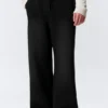 Pantalones de chándal de neopreno lavado – Negro Pantalones de chándal de neopreno lavado – Negro