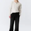 Pantalones de chándal de neopreno lavado – Negro Pantalones de chándal de neopreno lavado – Negro