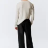 Pantalones de chándal de neopreno lavado – Negro Pantalones de chándal de neopreno lavado – Negro