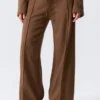 Pantalones de chándal de talle bajo, holgados y de pierna ancha – Marrón Pantalones de chándal de talle bajo, holgados y de pierna ancha – Marrón