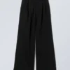 Pantalones de chándal holgados, anchos y de gran gramaje – Negro Pantalones de chándal holgados, anchos y de gran gramaje – Negro