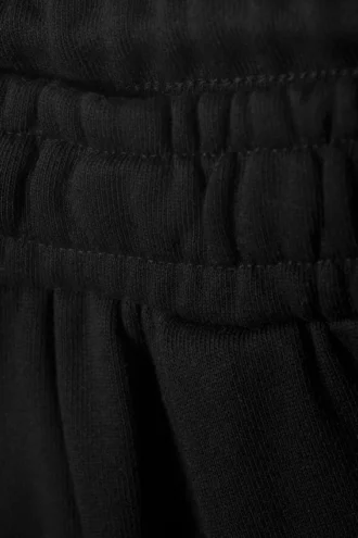 Pantalones de chándal holgados, anchos y de gran gramaje – Negro